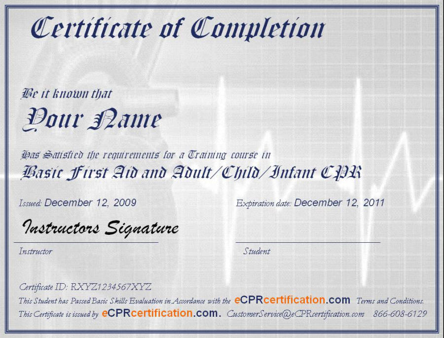 first aid training certificate template